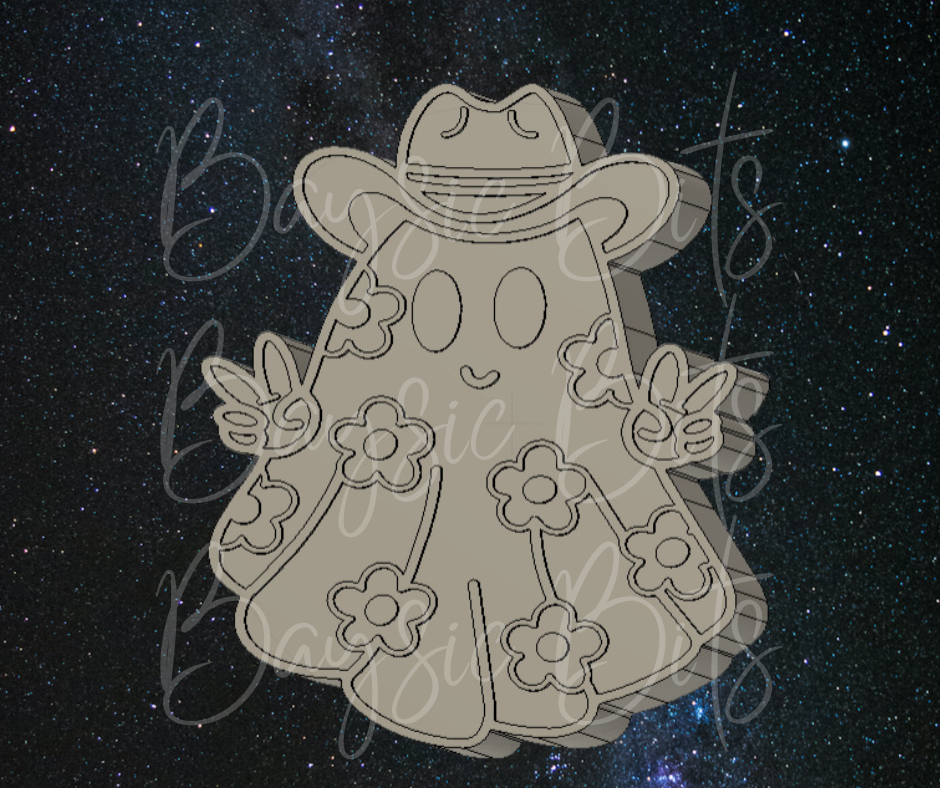 Cowboy Hat Flower Ghost