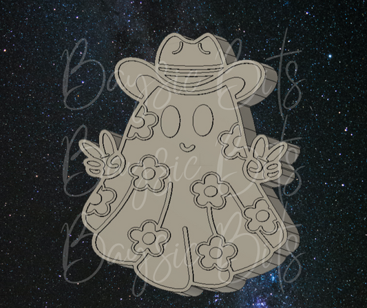 Cowboy Hat Flower Ghost