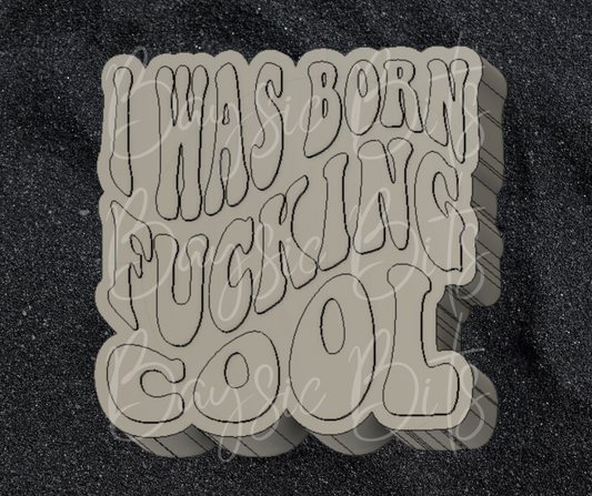 I Was Born Cool Silicone Mold