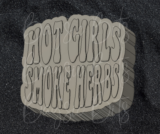 Hot Girls Smoke Herbs Silicone Mold