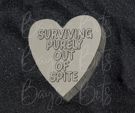 Surviving Purely Out Of Spite Silicone Mold