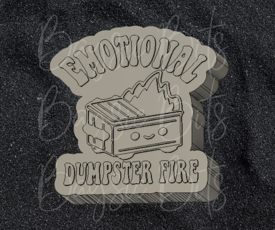 Emotional Dumpster Fire Silicone Mold