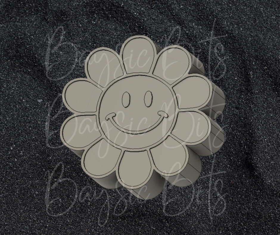 Smiley Flower Silicone Mold