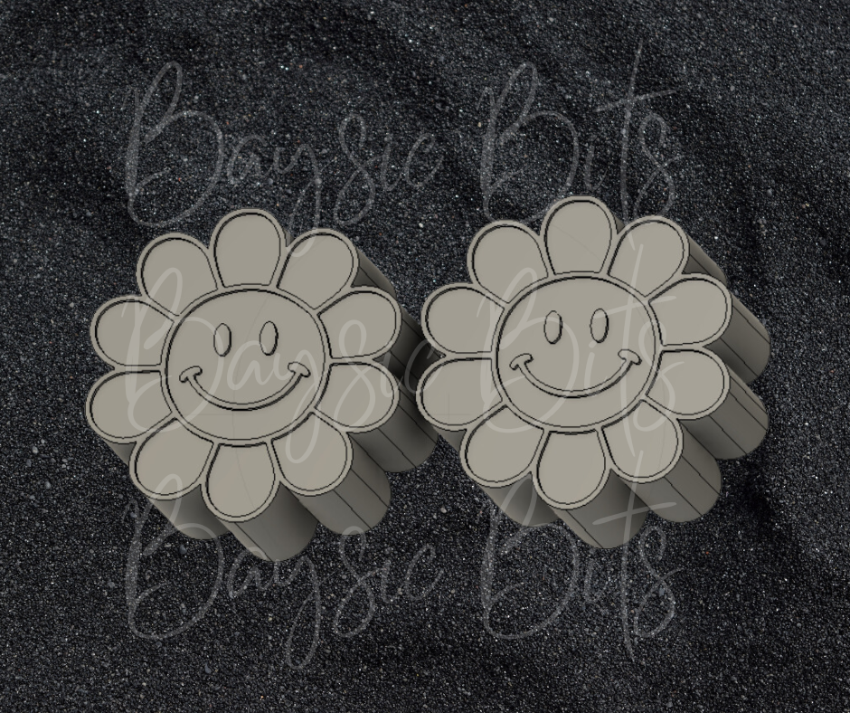 Smiley Flower Vent Sized Silicone Mold