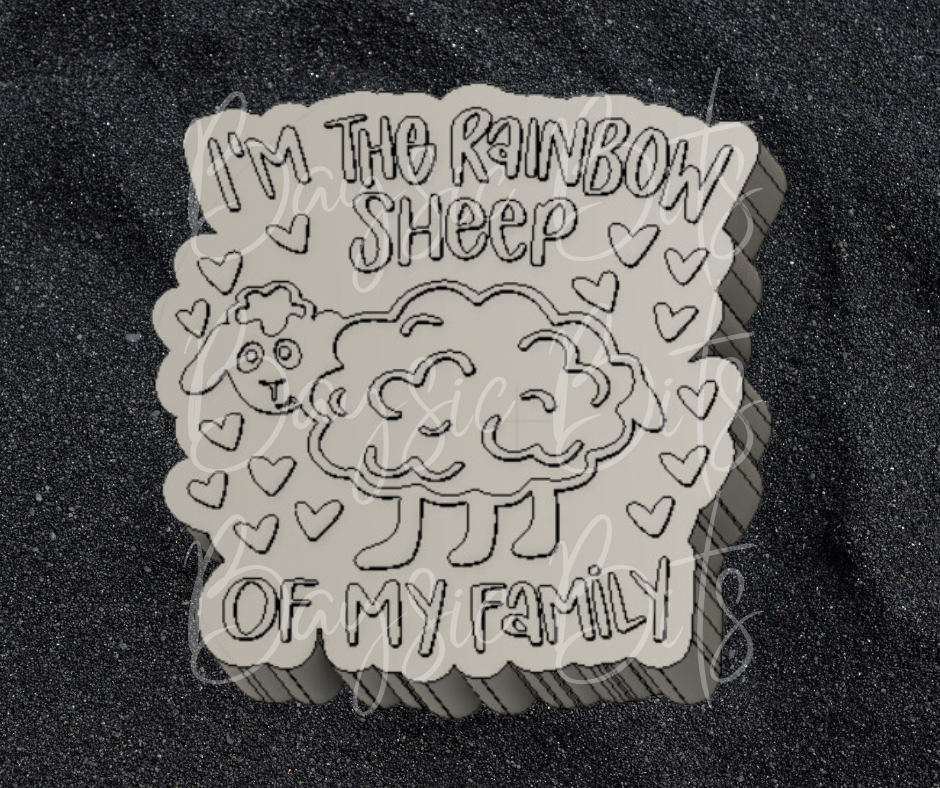 I'm The Rainbow Sheep Silicone Mold