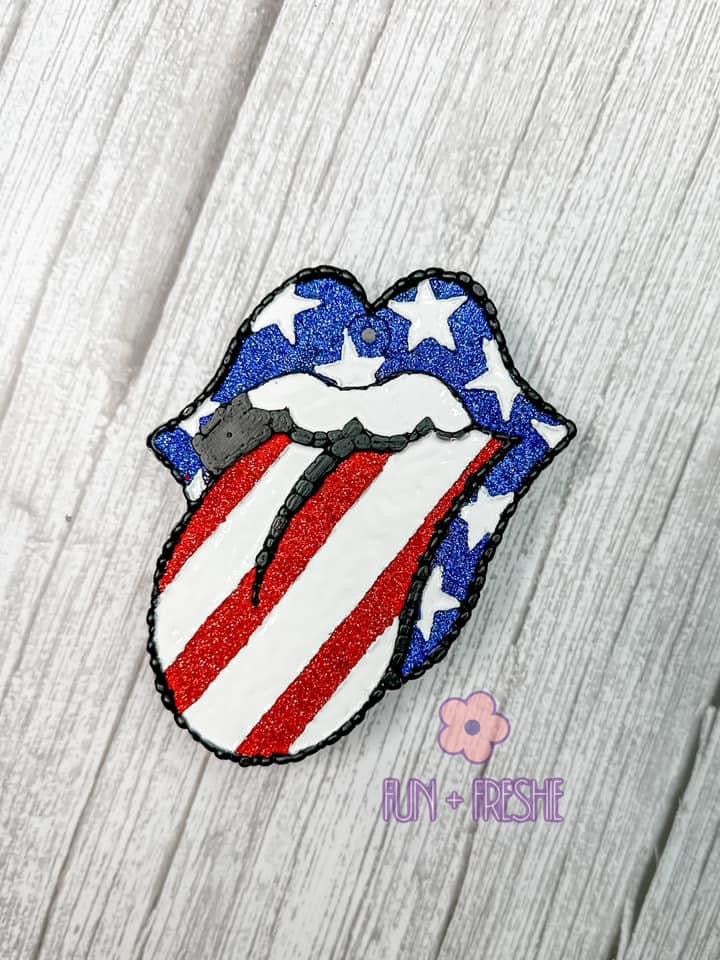 Stars & Stripes Lips Silicone Mold