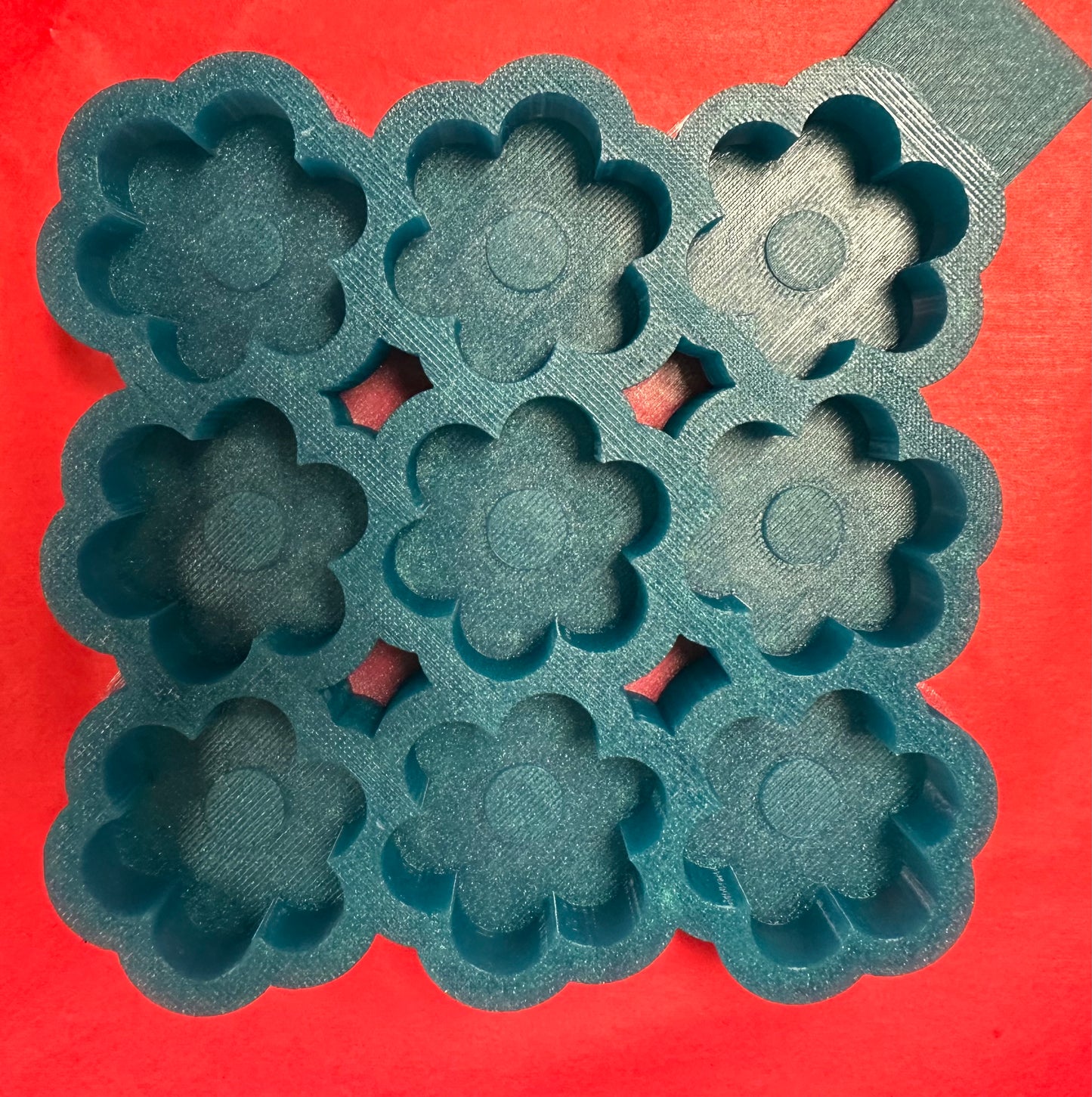 9 Cavity Daisy Wax Melt Mold