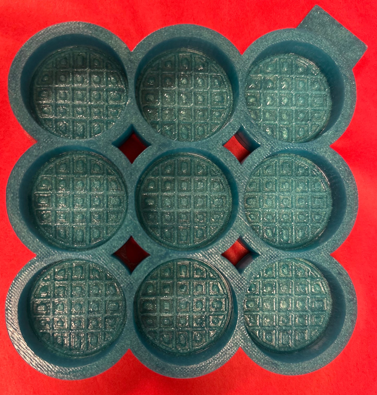 9 Cavity Waffle Wax Melt Mold