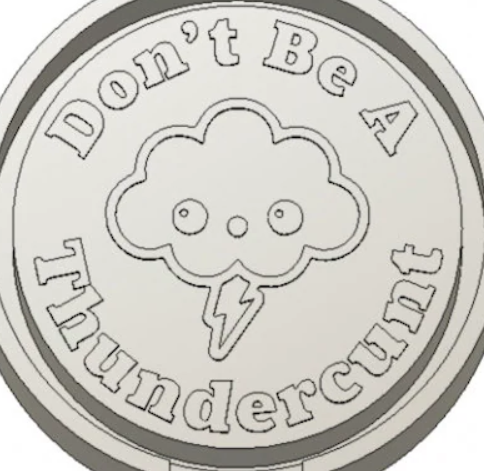 Don't Be A Thundercunt Silicone Mold