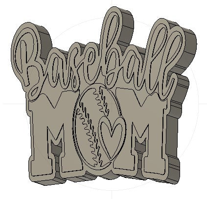 Baseball Mom Silicone Mold