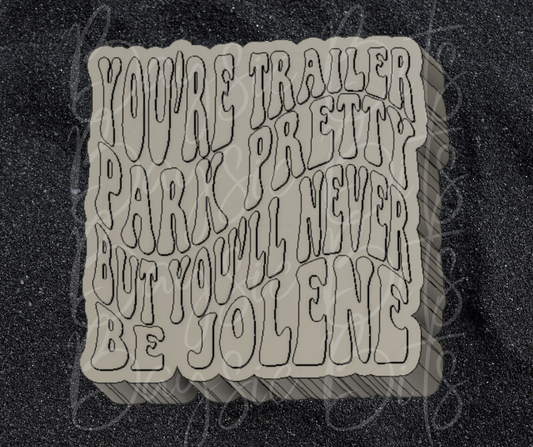 You're Trailer Park Pretty Silicone Mold