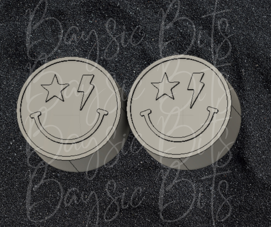 Star Bolt Smiley Vents Silicone Mold