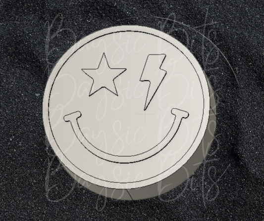 Star Bolt Smiley Silicone Mold