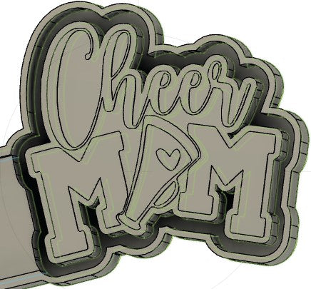 Cheer Mom Silicone Mold