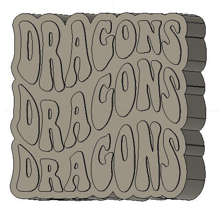 Dragons Silicone Mold