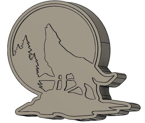 Howling Wolf Silicone Mold