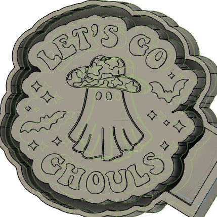 Let's Go Ghouls Silicone Mold