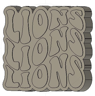 Lions Silicone Mold