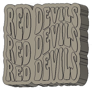 Red Devils Silicone Mold