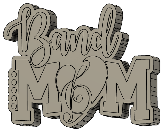 Band Mom Silicone Mold