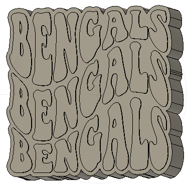 Bengals Silicone Mold