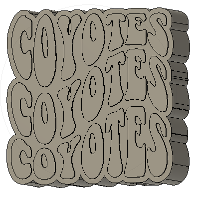 Coyotes Silicone Mold