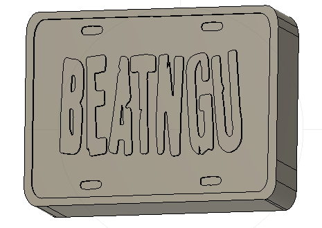 BEATNGU License Plate Silicone Mold