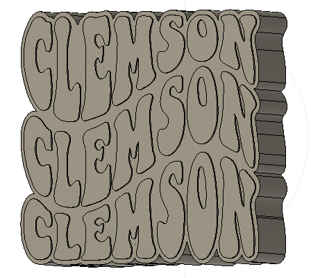 Clemson Silicone Mold