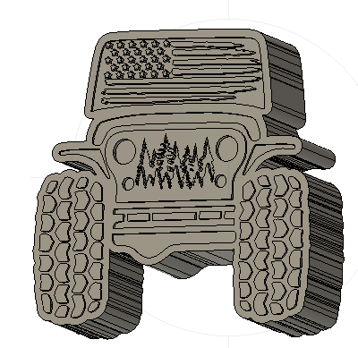 Offroad Flag SUV Silicone Mold