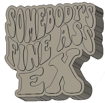 Somebody's Fine Ass Ex Silicone Mold