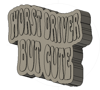 Worst Driver But Cute Silicone Mold