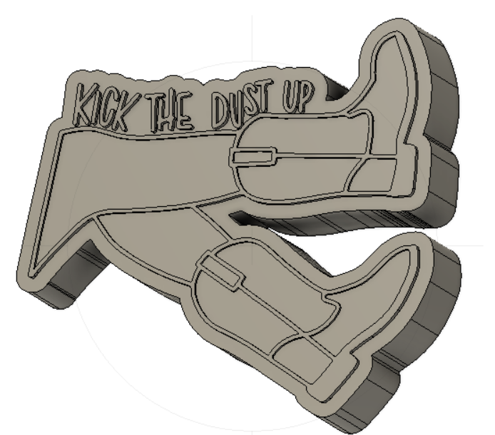 Kick The Dust Up Silicone Mold