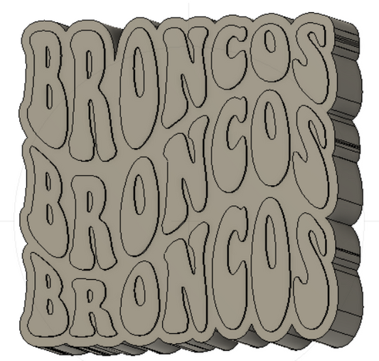 Broncos Silicone Mold