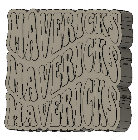 Mavericks Silicone Mold