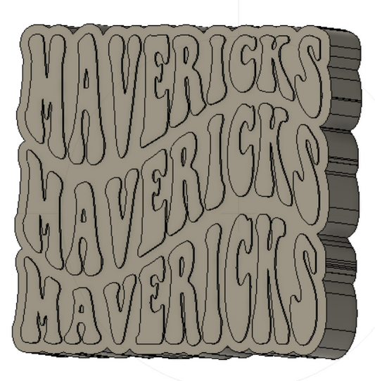 Mavericks Silicone Mold