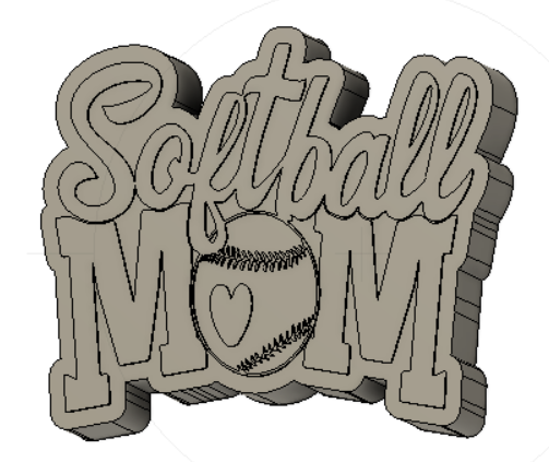 Softball Mom Silicone Mold