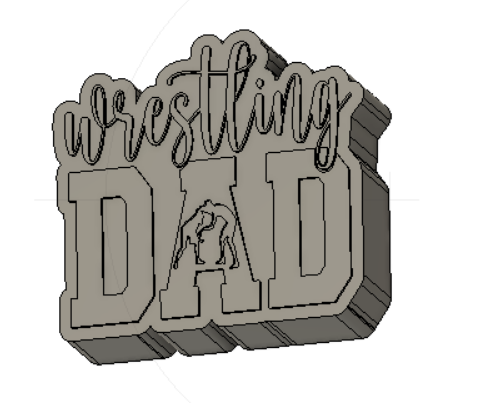 Wrestling Dad Silicone Mold