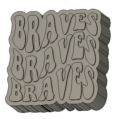 Braves Silicone Mold