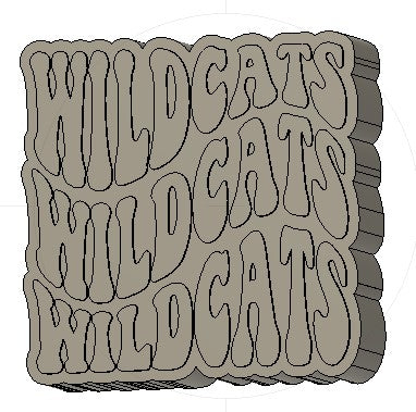 Wildcats Silicone Mold