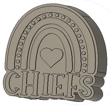 Chiefs Rainbow Silicone Mold