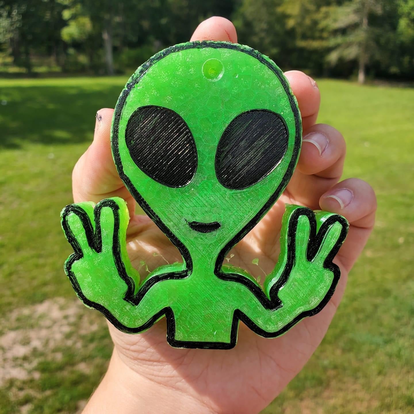 Peace Alien Silicone Mold