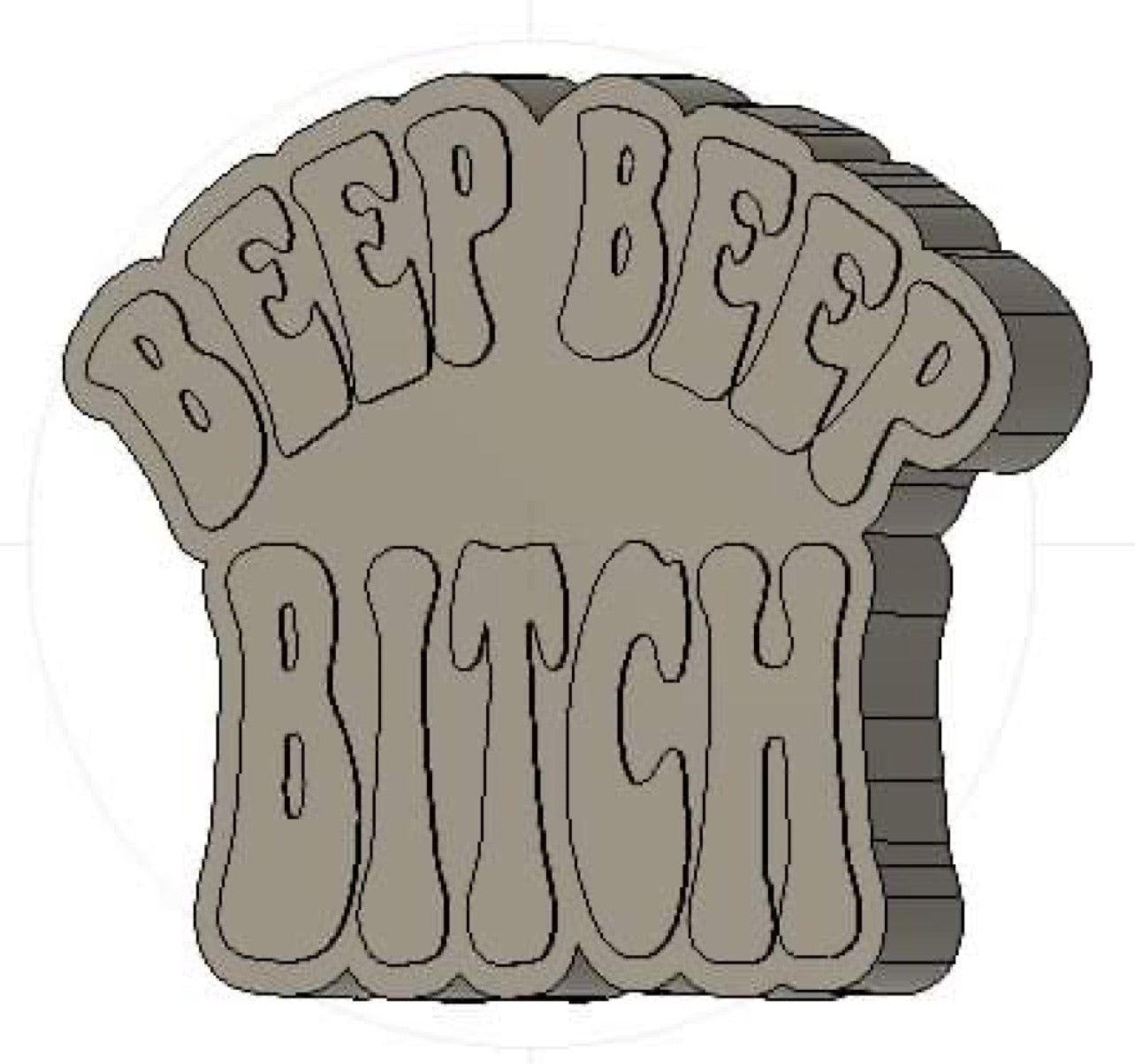 Beep Beep Bitch Silicone Mold