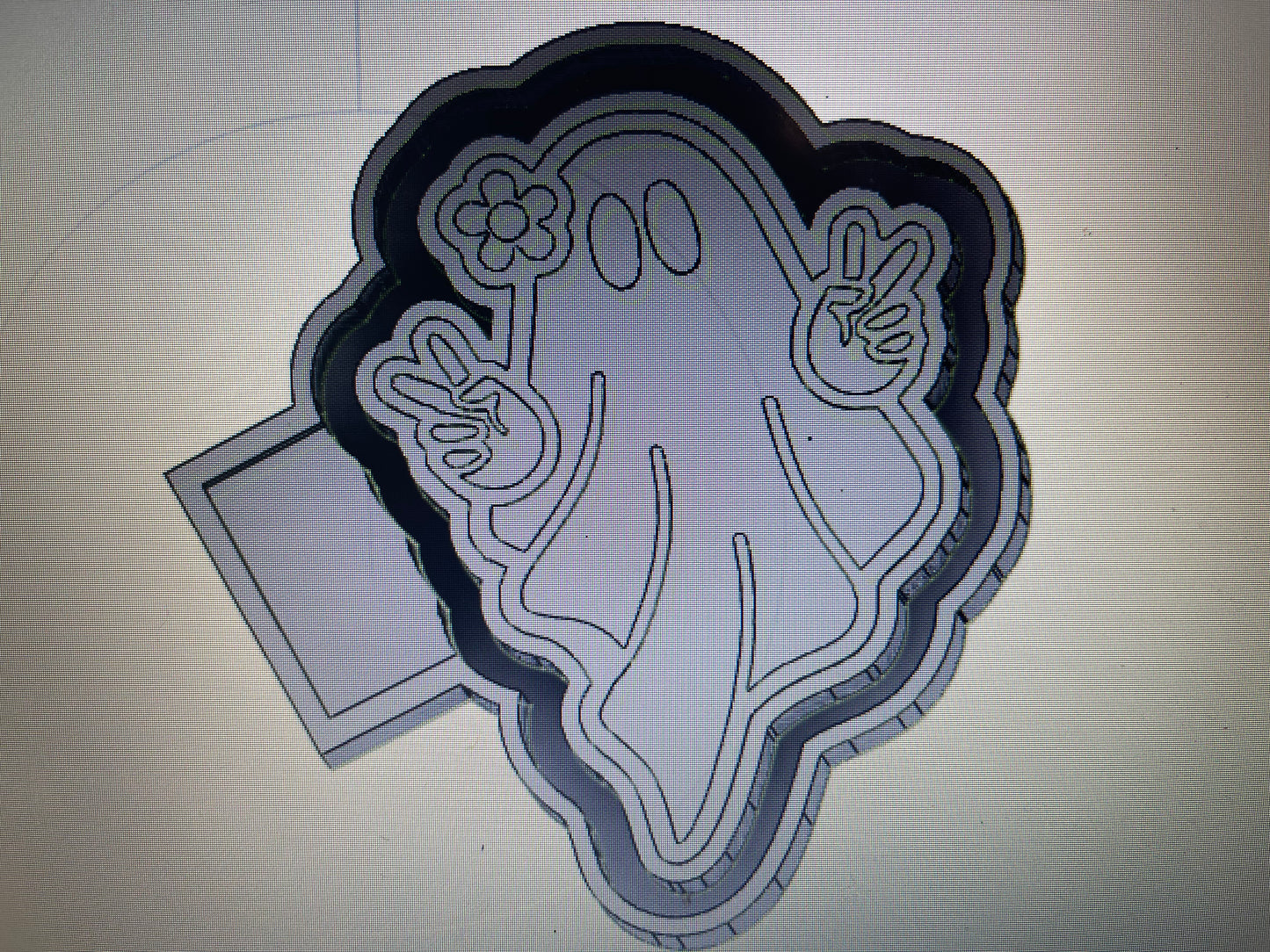 Groovy Ghost Silicone Mold